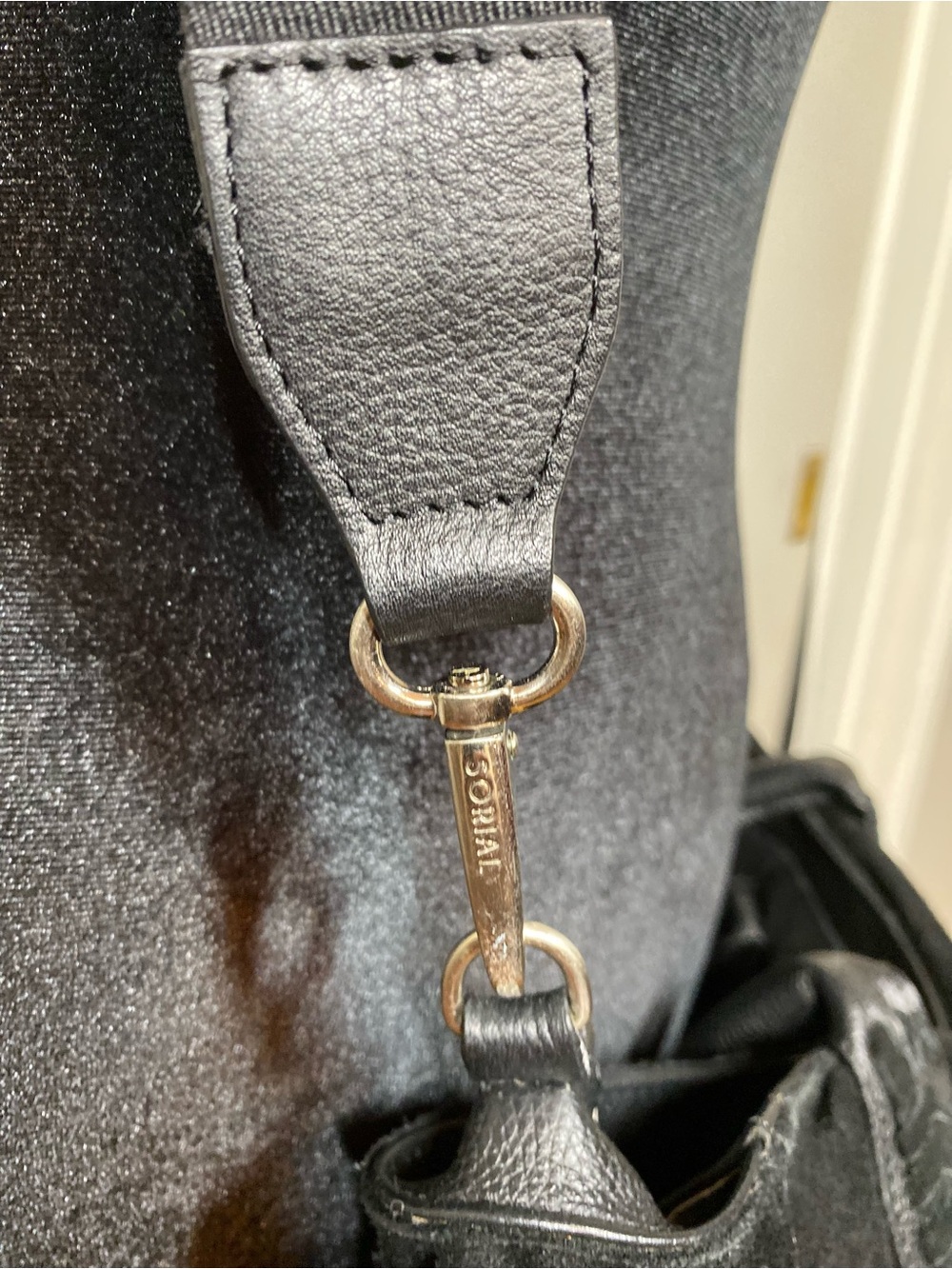 SORIAL Black Suede Shoulder Bag with Braided Tassels - Women - Picture 6 of 7